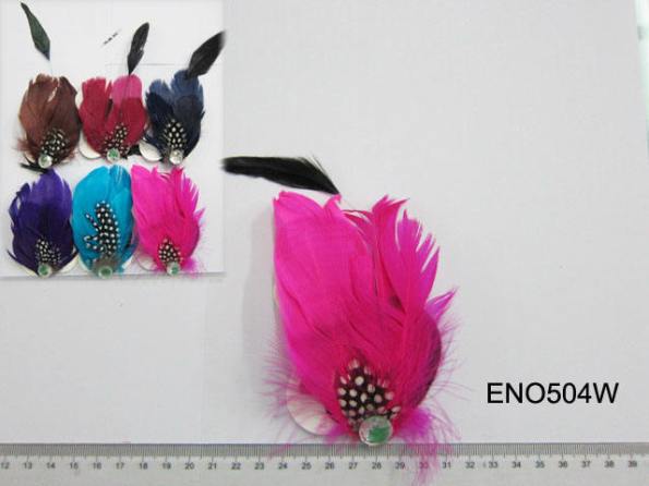 Feather Hair Bows