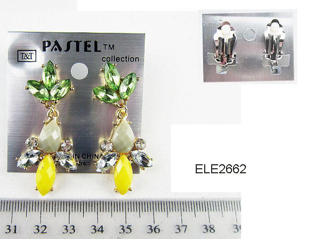 Tear Drop Rhinestone Earrings