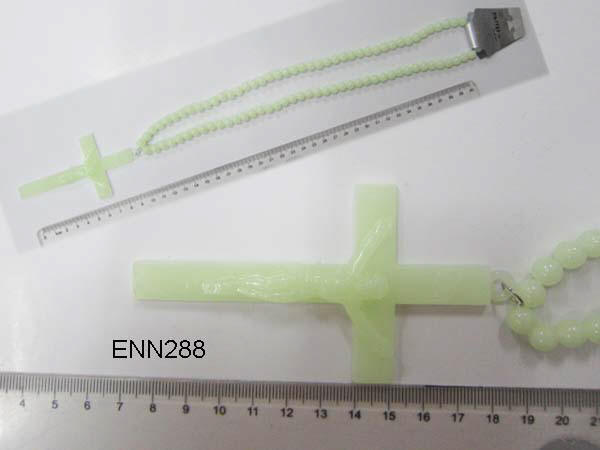 Glow in the dark cross necklace