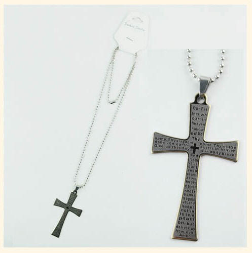 Stainless Steel Icon Religious Necklace
