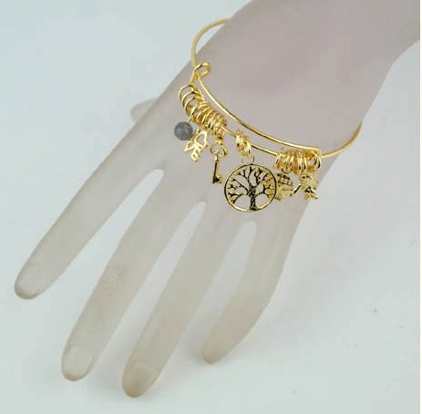 Wire Charm Bangles