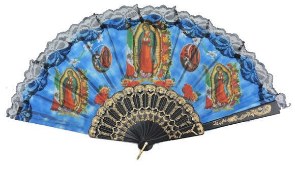 Black Religious Hand Fans