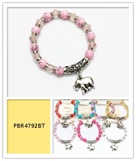Assorted Color Elephant Bracelet
