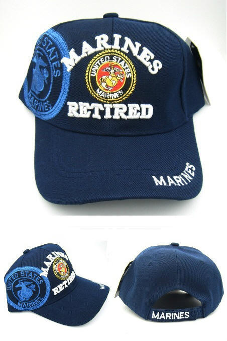 Blue/White Marines Baseball Caps