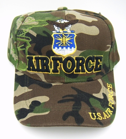Dark Camouflage U.S. Air Force Baseball Caps
