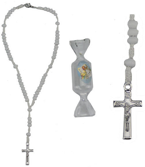 Whit Candy Boxed Baby Baptism Rosary