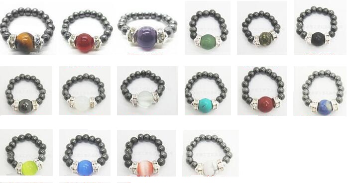Hematite Beded Rings