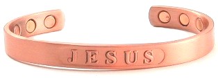 Jesus Magnetic Copper Bangle