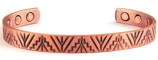 Tepee Copper Magnetic Bangle