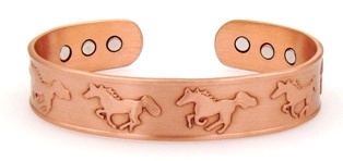 Running Horse Magnetic Copper Bangle