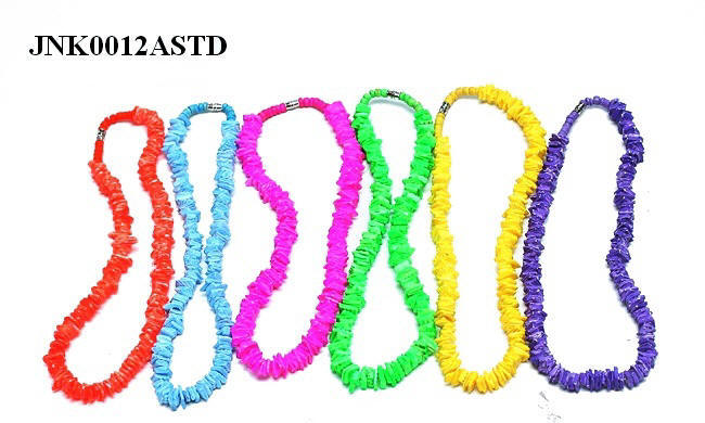 Neon Color Puka Shell Necklaces