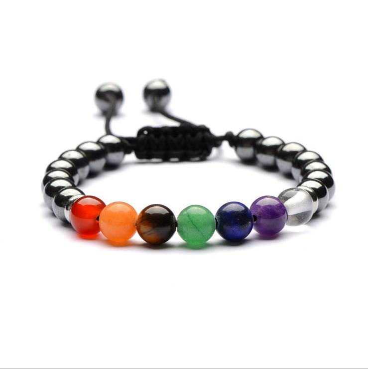 Dozen (12 PC.) Multi Stone Magnetic Hematite Bracelets #HBR-40MU