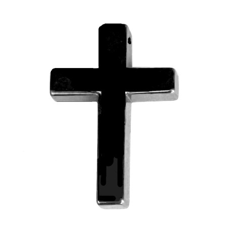 12 PC. (Dozen) 34x23mm AAA Quality Hematite Plain Cross Pendants #HP-300