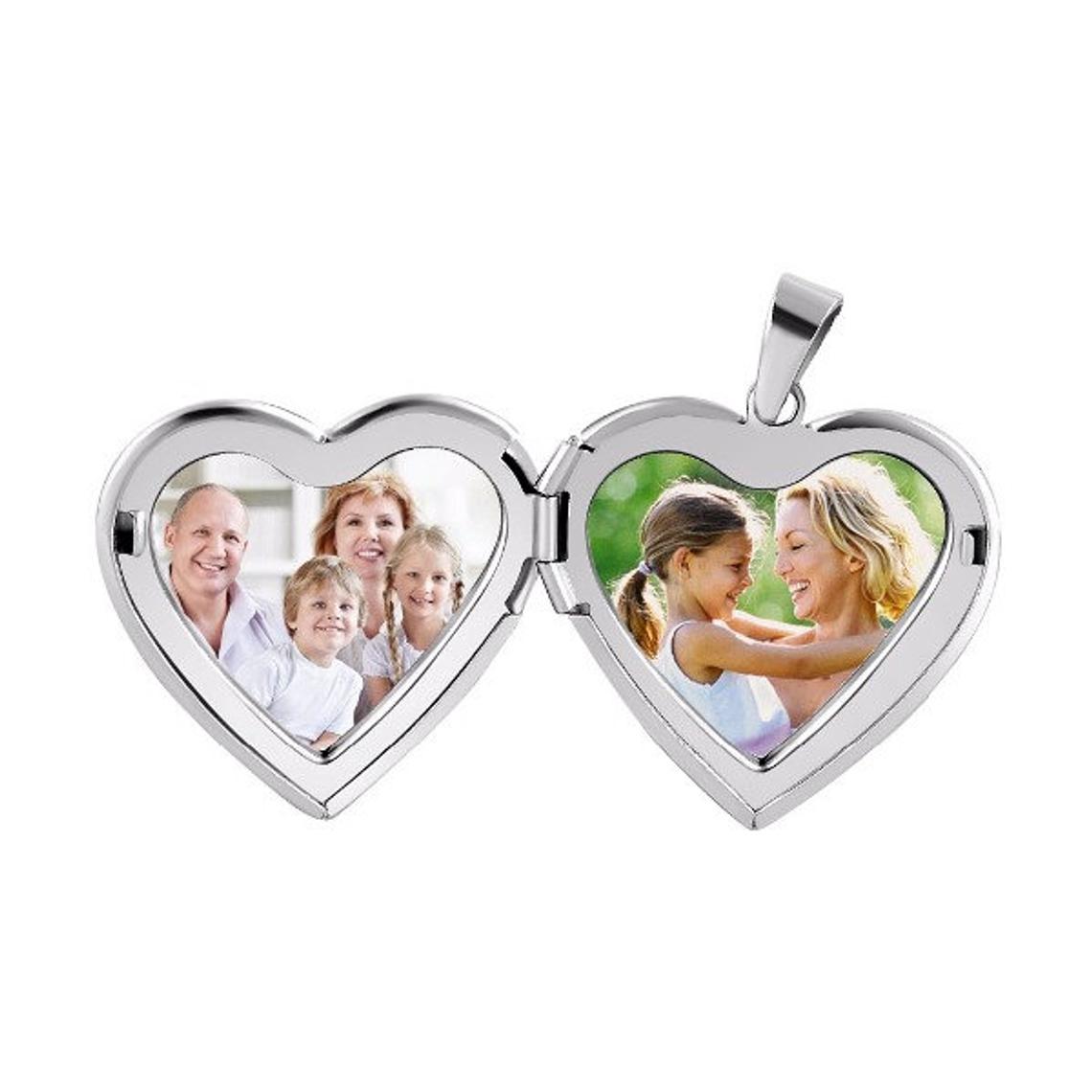 Dozen (12 PC.) 21" Heart in Heart  Stainless Steel Locket Necklaces #Locket-102