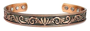 Crown Pure Copper Magnetic Bangle #MBG239