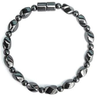 1 PC. (Magnetic) Magnetic Bracelet Twist Magnetic Hematite Bracelet #MHB101