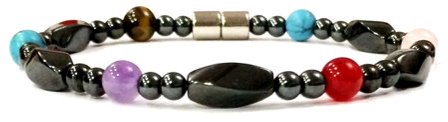 1 PC. (Magnetic) Multi Stone Magnetic Bracelet Hematite Bracelet #MHB110