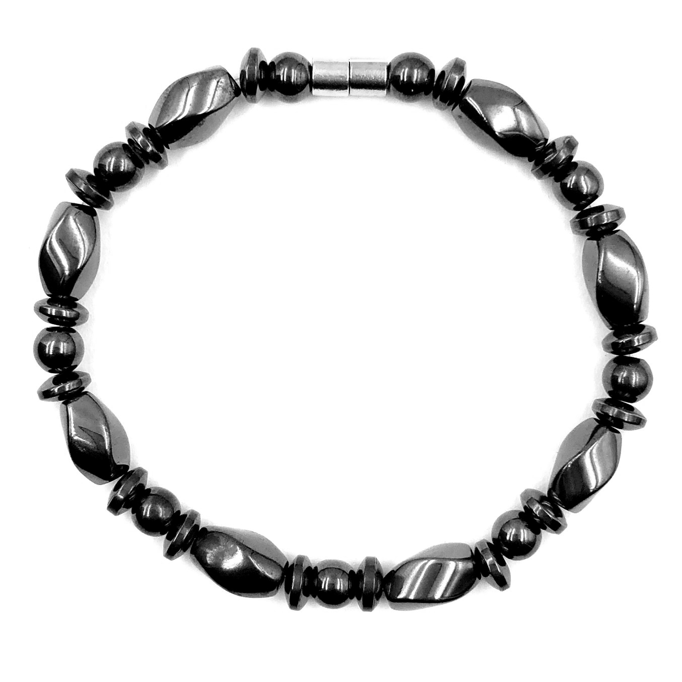 1 PC. Twisted and Round Magnetic Bracelet With Magnetic Clasp #MHB-613-13C