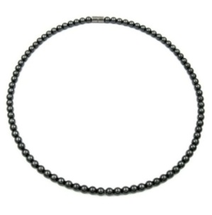 1 PC. 4mm All Round Magnetic Bracelet Hematite Necklace #MN-0007