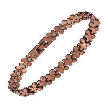 Solid Butterfly 99.9% Pure Copper Link Magnetic Bracelet #RCB035