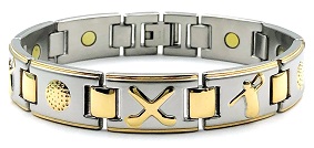 Stainless Steel Magnetic Golfer Bracelet #SSB139