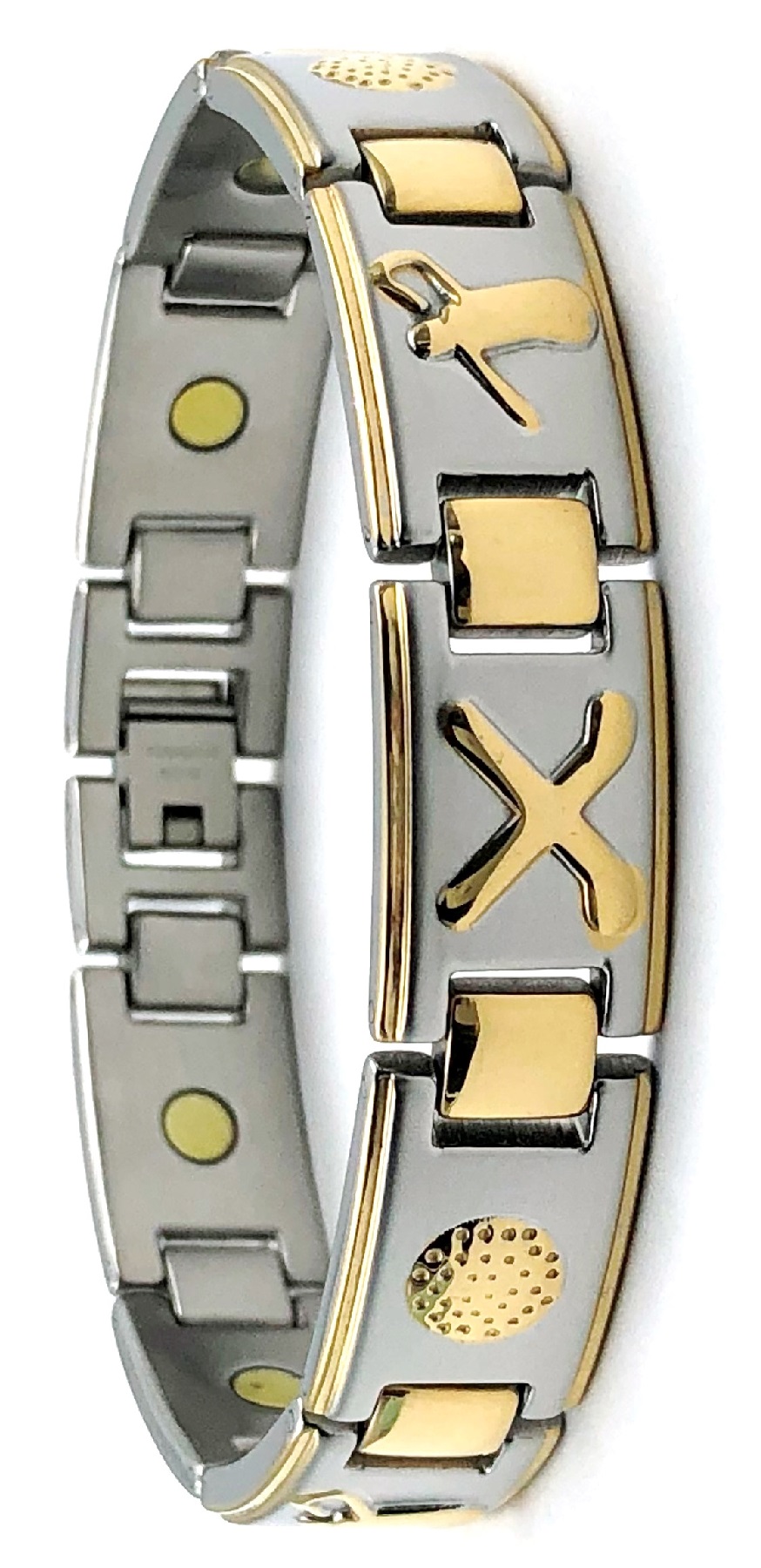 Stainless Steel Magnetic Golfer Bracelet #SSB139