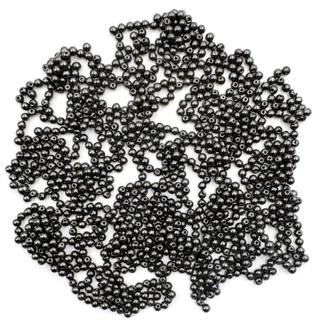 Economy 1,100 PC. (=10 Str 16" Each) 4mm Round Magnetic Beads #MB-R4B