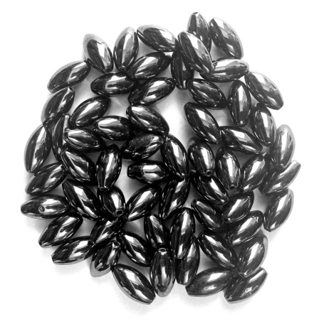 Loose 340 PC. (=10 Str 16" Each) 6x12mm Rice Magnetic Beads #MB-R6x12