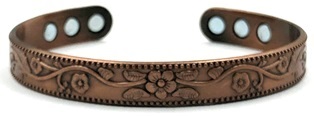 Light Small Copper Cuff Magnetic Bangle Bracelet #MBG224C