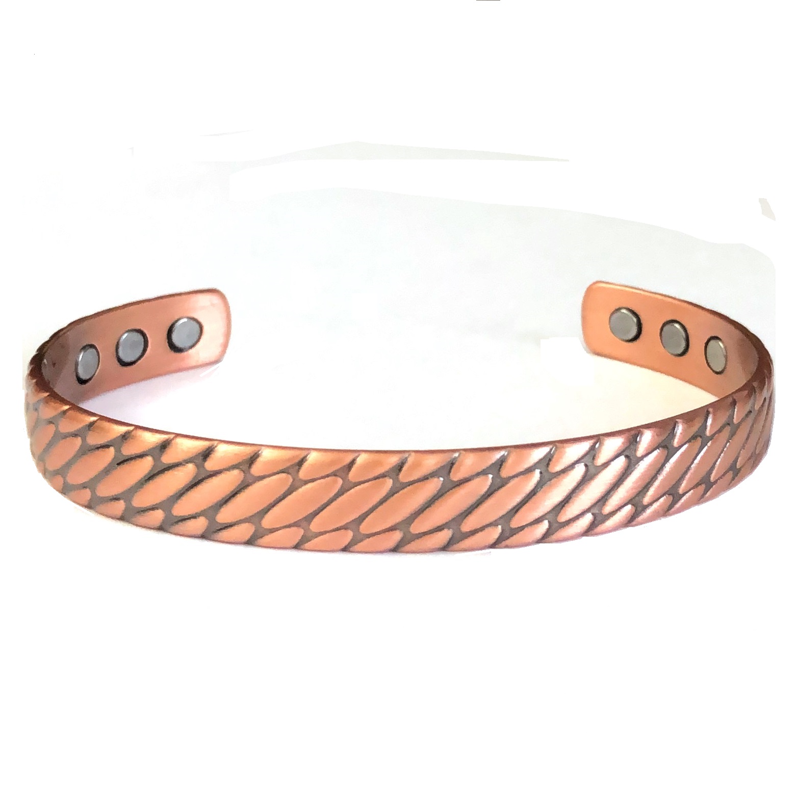 Solid Copper Cuff Magnetic Therapy Bangle Bracelet #MBG225