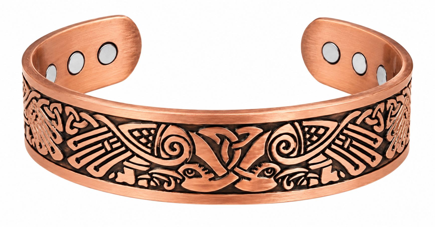 Bohemian Tribal Engraved Copper Cuff Bangle Bracelet #MBG415