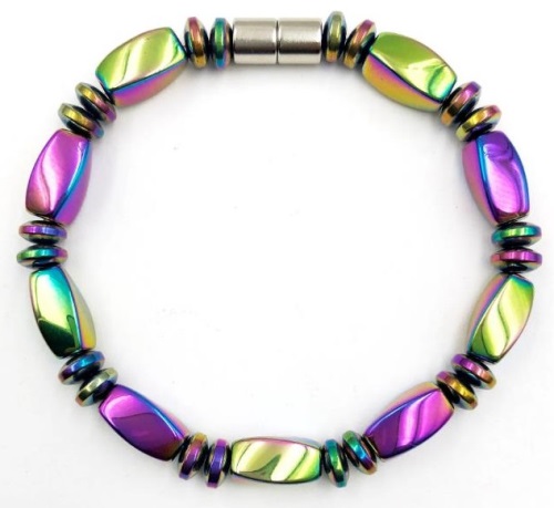 1 PC. Rainbow Magnetic Bracelet with Magnetic Clasp #MHB-00041