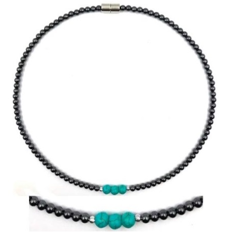 1 PC. Turquoise Magnetic Necklace #MN-0018