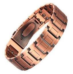 NEW 21mm Wide Imperial Link Copper Magnetic Bracelet for Men | Watch Locker #RCB-042