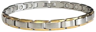 NEW 2 Tone Stainless Steel Magnetic Bracelet #SSB005
